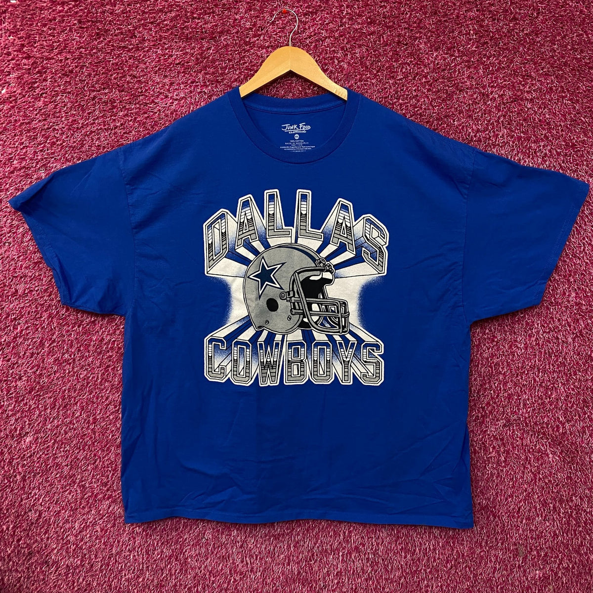 Junk Food Dallas Cowboys Back Lit 90s Style Tshirt size 2XL