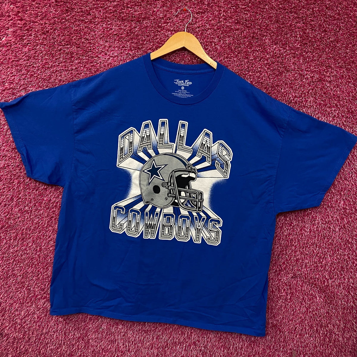 Junk Food Dallas Cowboys Back Lit 90s Style Tshirt size 2XL
