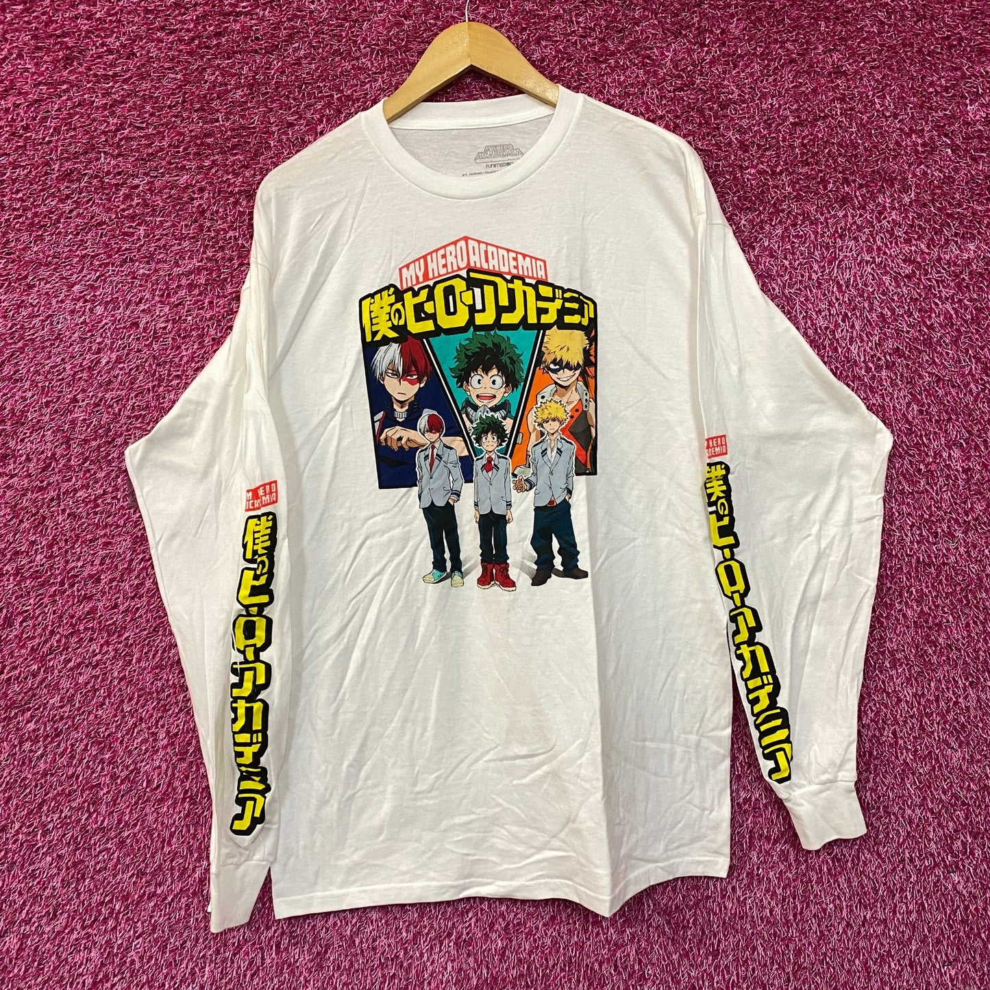 My Hero Academia Deku Bakugo Todoroki Anime Long Sleeve L