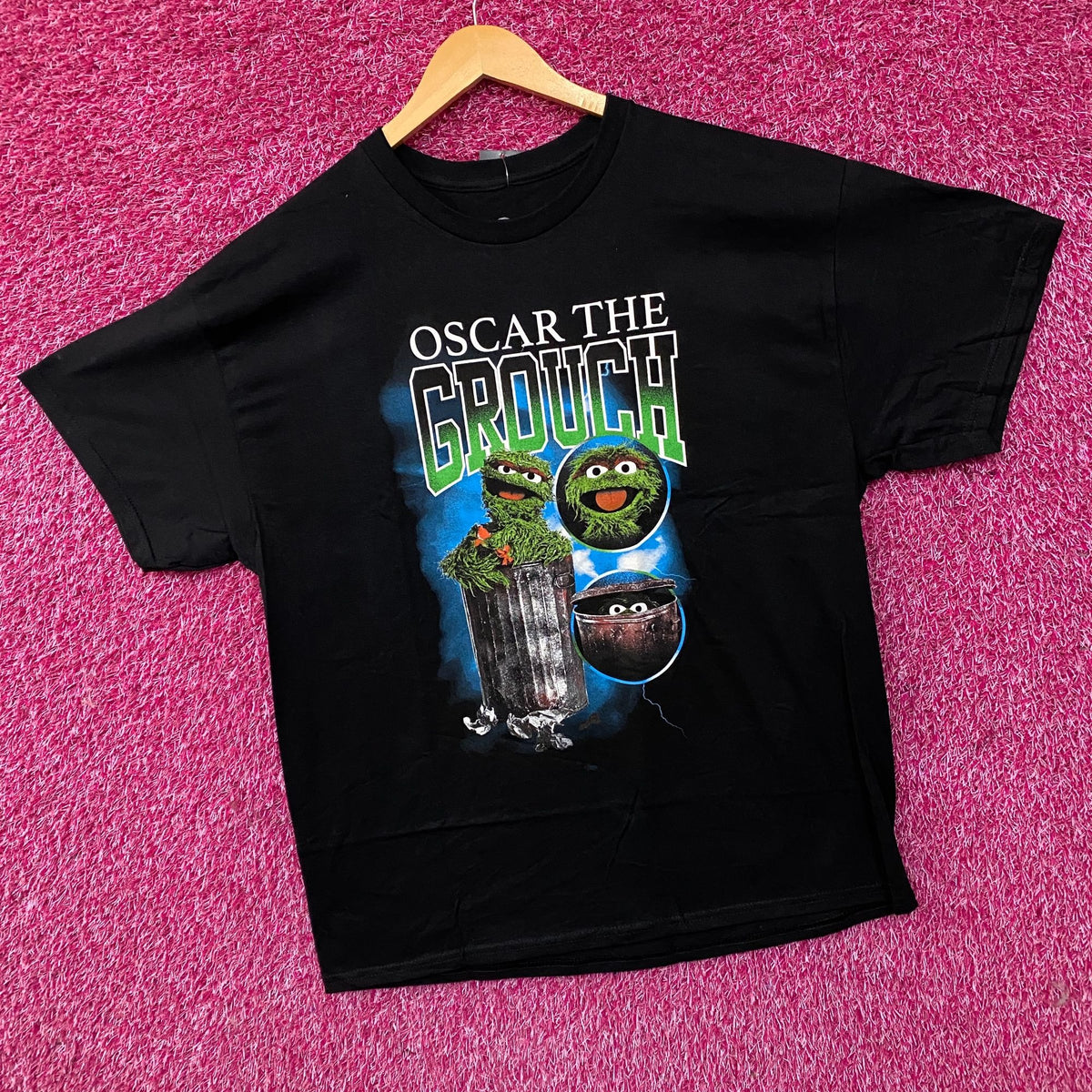 Sesame Street Oscar The Grouch Retro Graphic T-Shirt XL