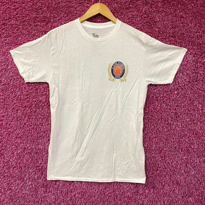 Luv Miller Lite Beer Logo Graphic Design Vintage Style Shirt Extra Small