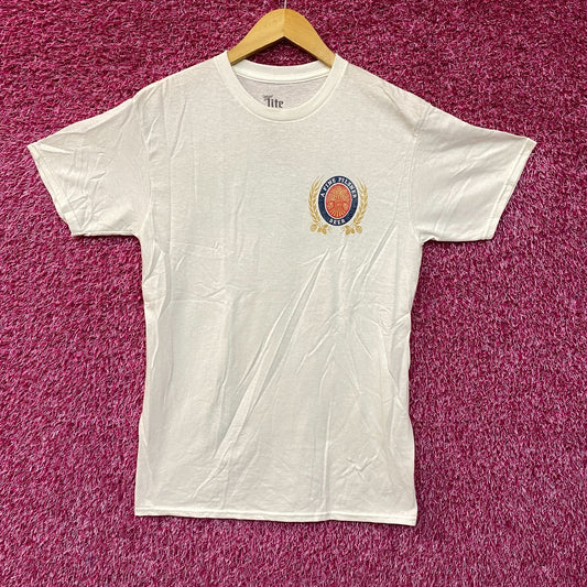 Luv Miller Lite Beer Logo Graphic Design Vintage Style Shirt Extra Small