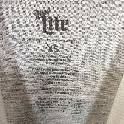 Luv Miller Lite Beer Logo Graphic Design Vintage Style Shirt Extra Small