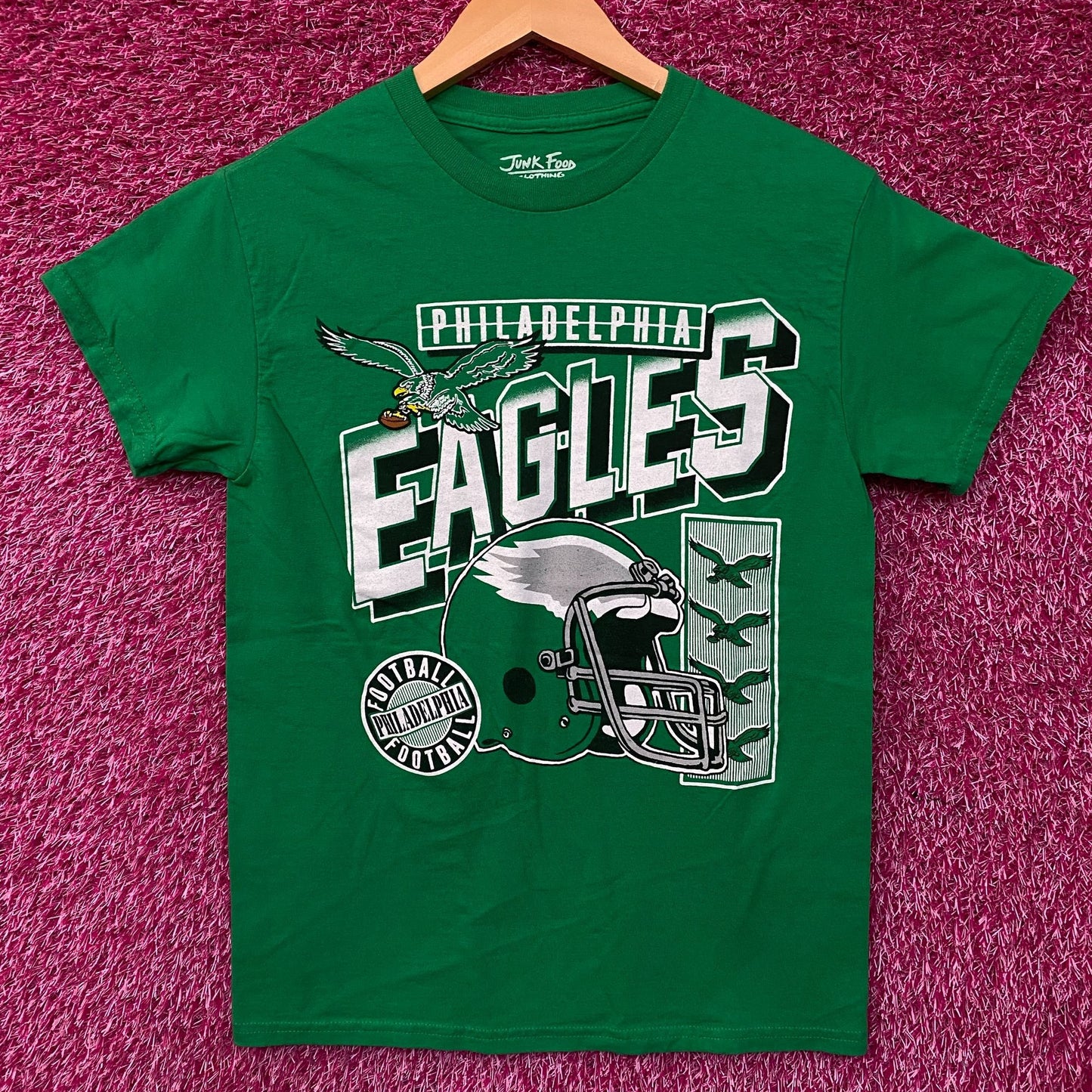 Junk Food Philadelphia Eagles Checkdown Flea Market Tee XS