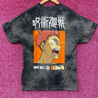 Jujutsu Kaisen Itadori Yuji Tie Dye Anime T-Shirt Large