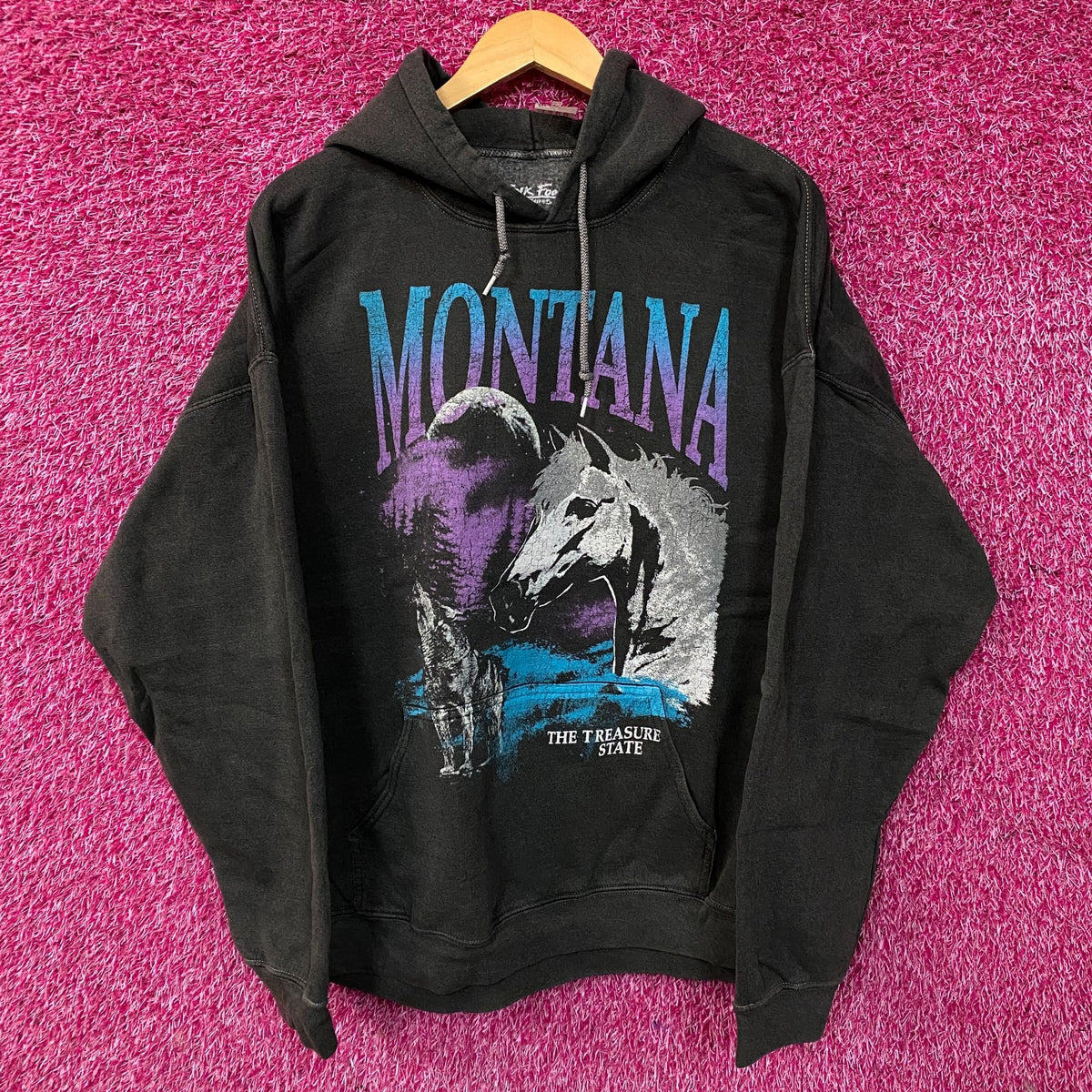 Junk Food Montana Treasure State Graphic Hoodie Sweatshirt XL