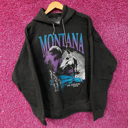 Junk Food Montana Treasure State Graphic Hoodie Sweatshirt XL