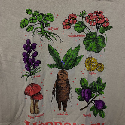 Harry Potter Hogwarts Herbology Graphic T-Shirt Small
