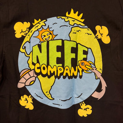 Neff Company Earth UFO Invasion Graphic Design T-Shirt Small