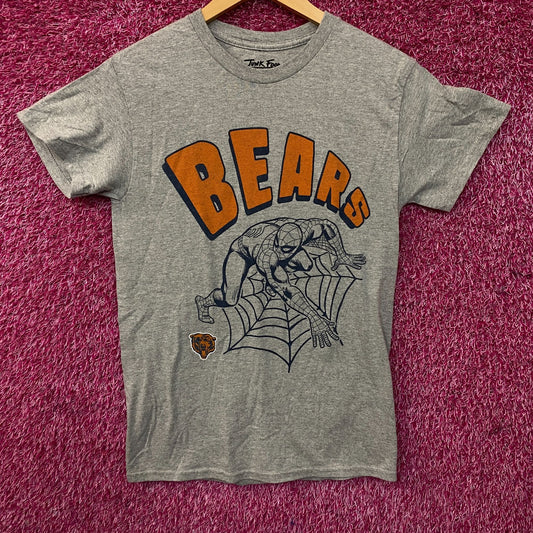 Junk Food Clothing x Marvel x NFL Chicago Bears Spider-Man Graphic T-Shirt XS