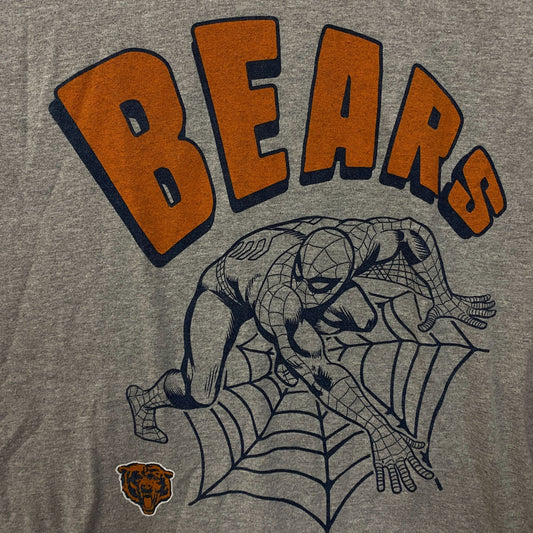 Junk Food Clothing x Marvel x NFL Chicago Bears Spider-Man Graphic T-Shirt XS