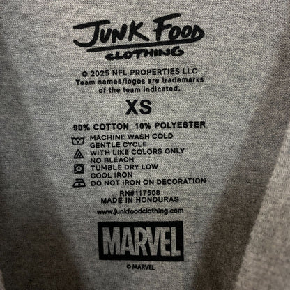 Junk Food Clothing x Marvel x NFL Chicago Bears Spider-Man Graphic T-Shirt XS