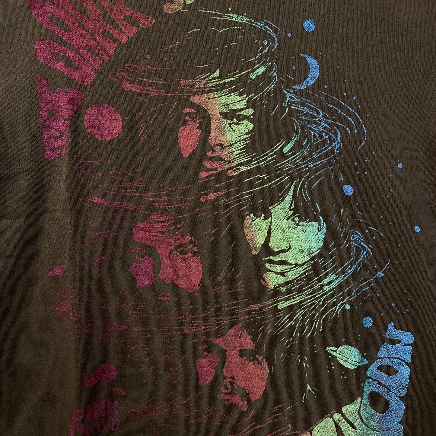 Pink Floyd Dark Side Of The Moon Faces Vintage Style T-Shirt Extra Small