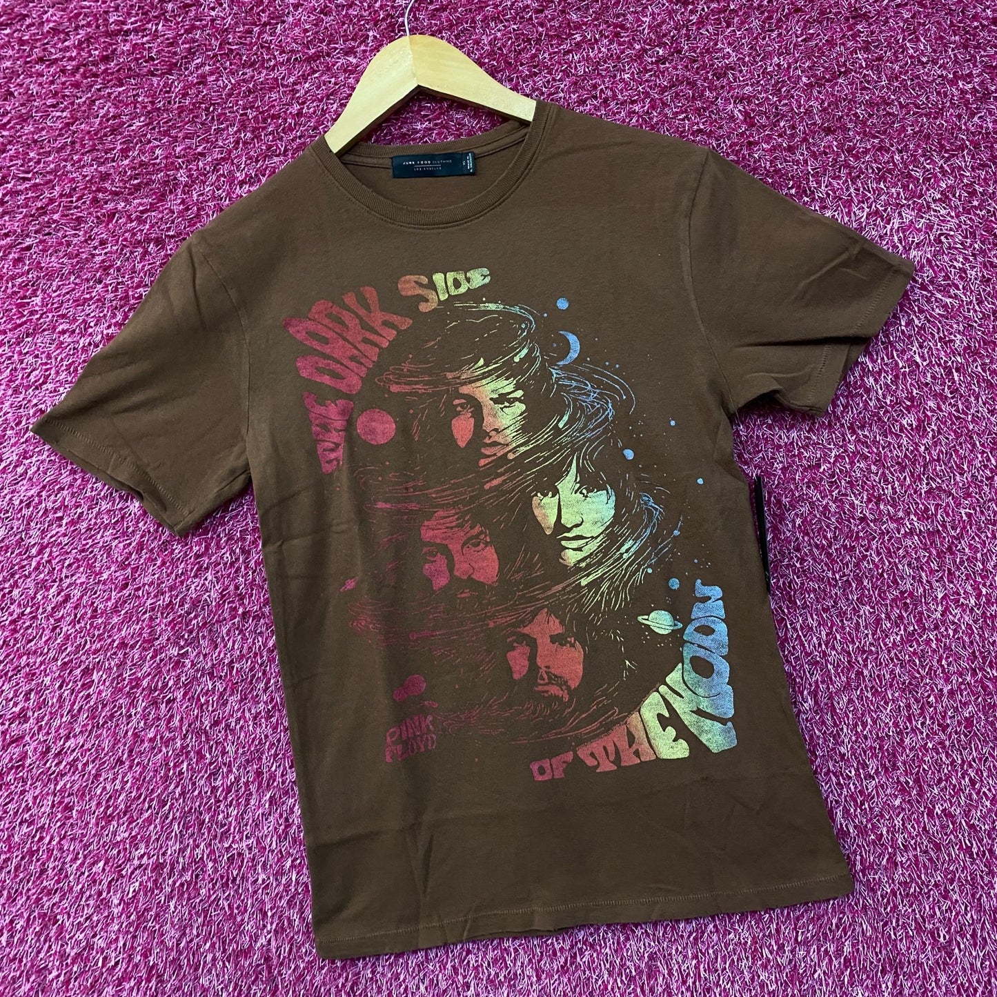 Pink Floyd Dark Side Of The Moon Faces Vintage Style T-Shirt Extra Small