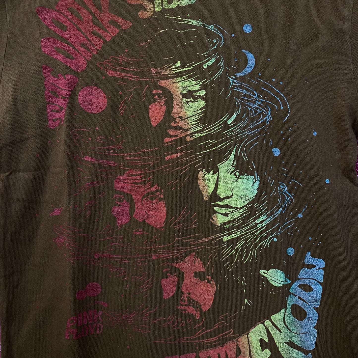 Pink Floyd Dark Side Of The Moon Faces Vintage Style T-Shirt Extra Small