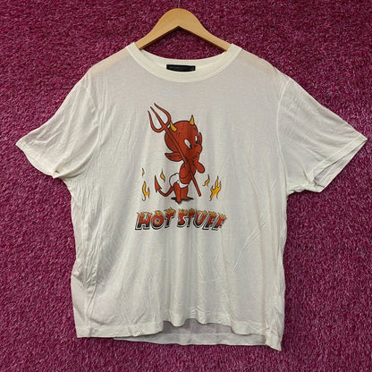 Junk Food Clothing Hot Stuff The Little Devil Vintage Style Women's Tissue Tee 2XL