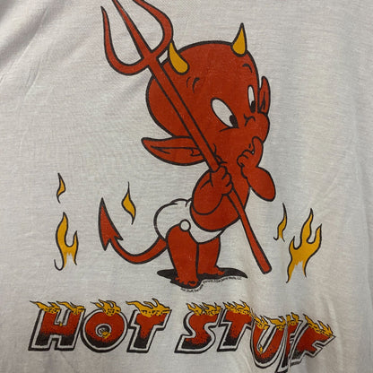 Junk Food Clothing Hot Stuff The Little Devil Vintage Style Women's Tissue Tee 2XL