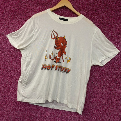 Junk Food Clothing Hot Stuff The Little Devil Vintage Style Women's Tissue Tee 2XL