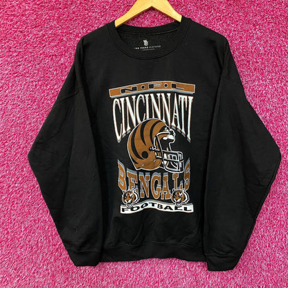 Cincinnati Bengals NFL Helmet Logo Crewneck Sweatshirt Large