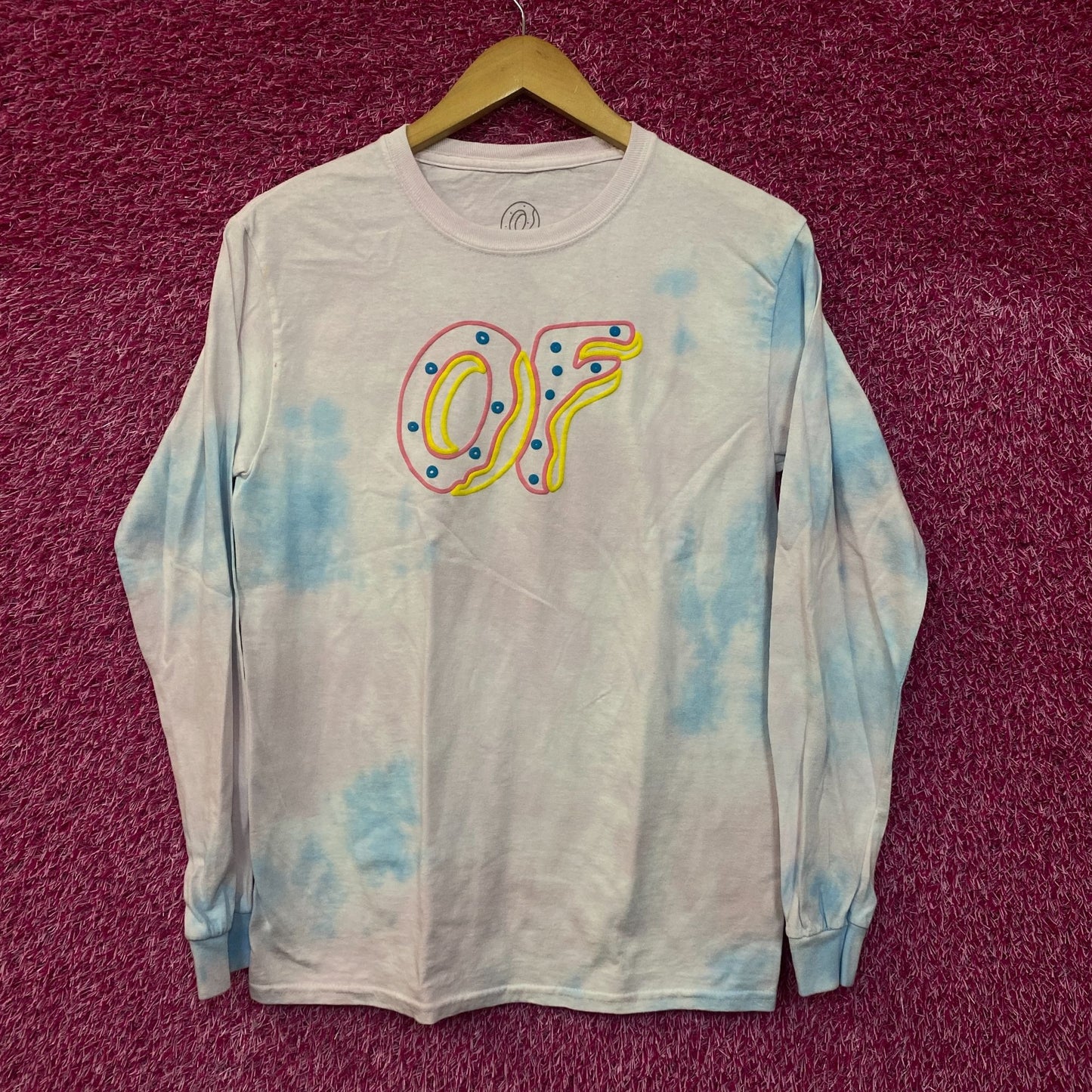Odd Future Puffy Print OF Logo Sleeve Tshirt size Small