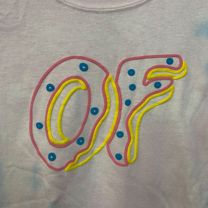 Odd Future Puffy Print OF Logo Sleeve Tshirt size Small