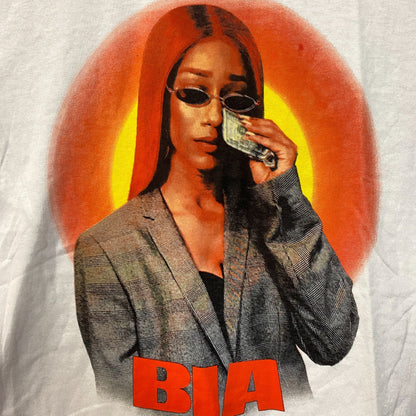 Bia Money Tears Graphic Design Hip-Hop T-Shirt Large