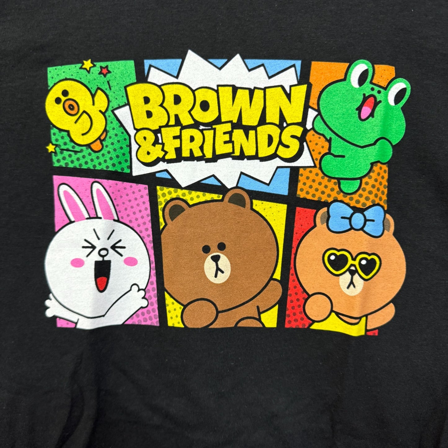 Brown & Friends Kawaii TV Animated Series Line Friends Tee M