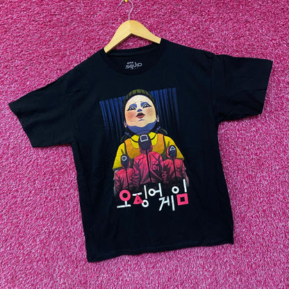 Squid Game Red Light Green Light Game Doll Netflix Series Tee Extra Small