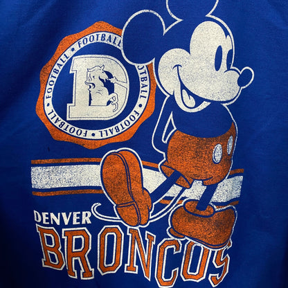Junk Food x Disney Denver Broncos Mickey Crewneck Sweatshirt Small