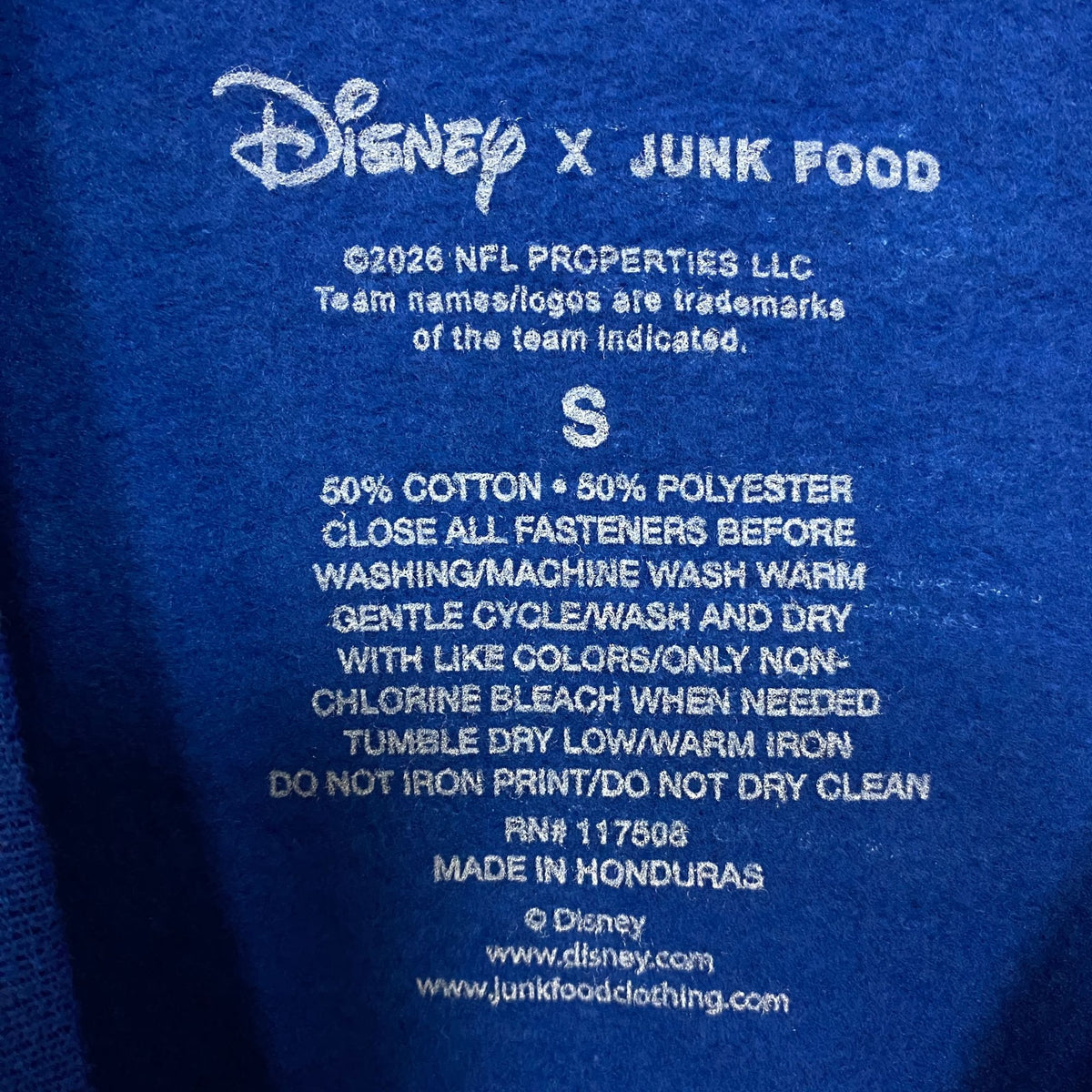 Junk Food x Disney Denver Broncos Mickey Crewneck Sweatshirt Small
