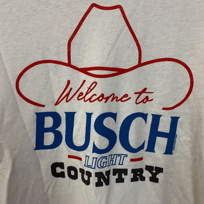 Welcome To Busch Light Country Vintage Style T-Shirt Large