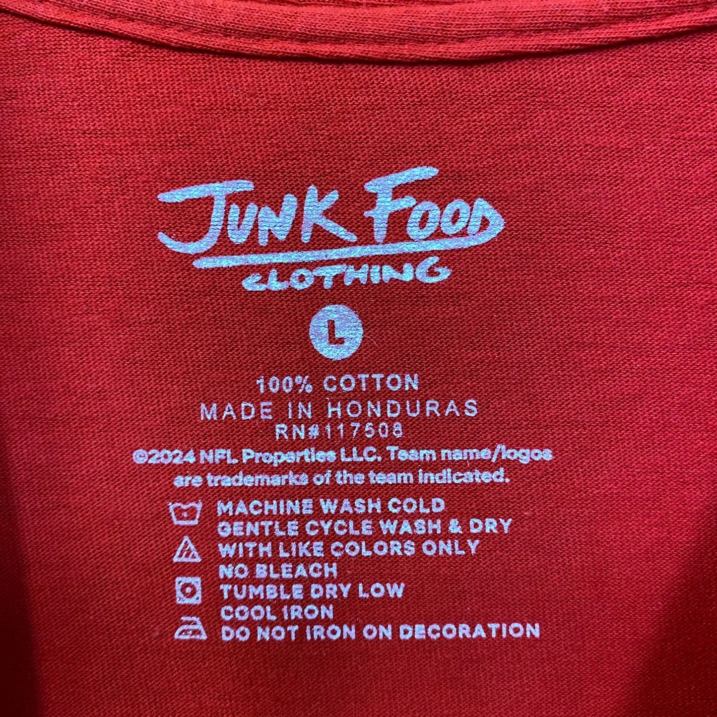 Junk Food Clothing Kansas City Chiefs Graphic T-Shirt Large