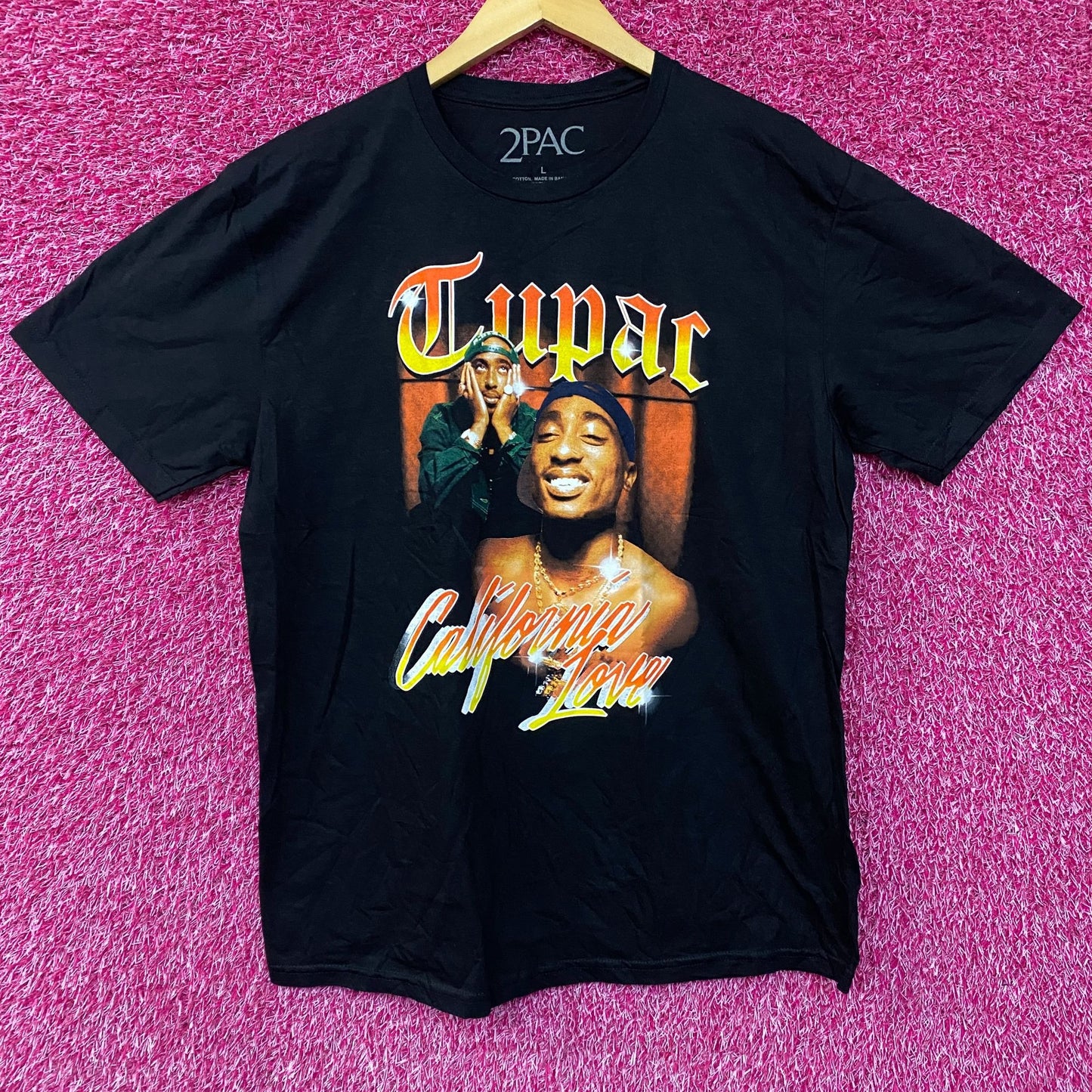Tupac California Love Graphic Design T-shirt Large