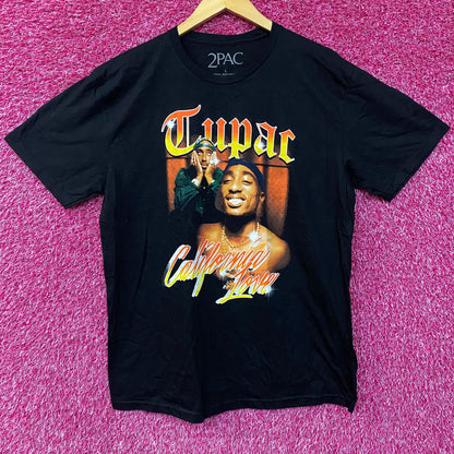 Tupac California Love Graphic Design T-shirt Large