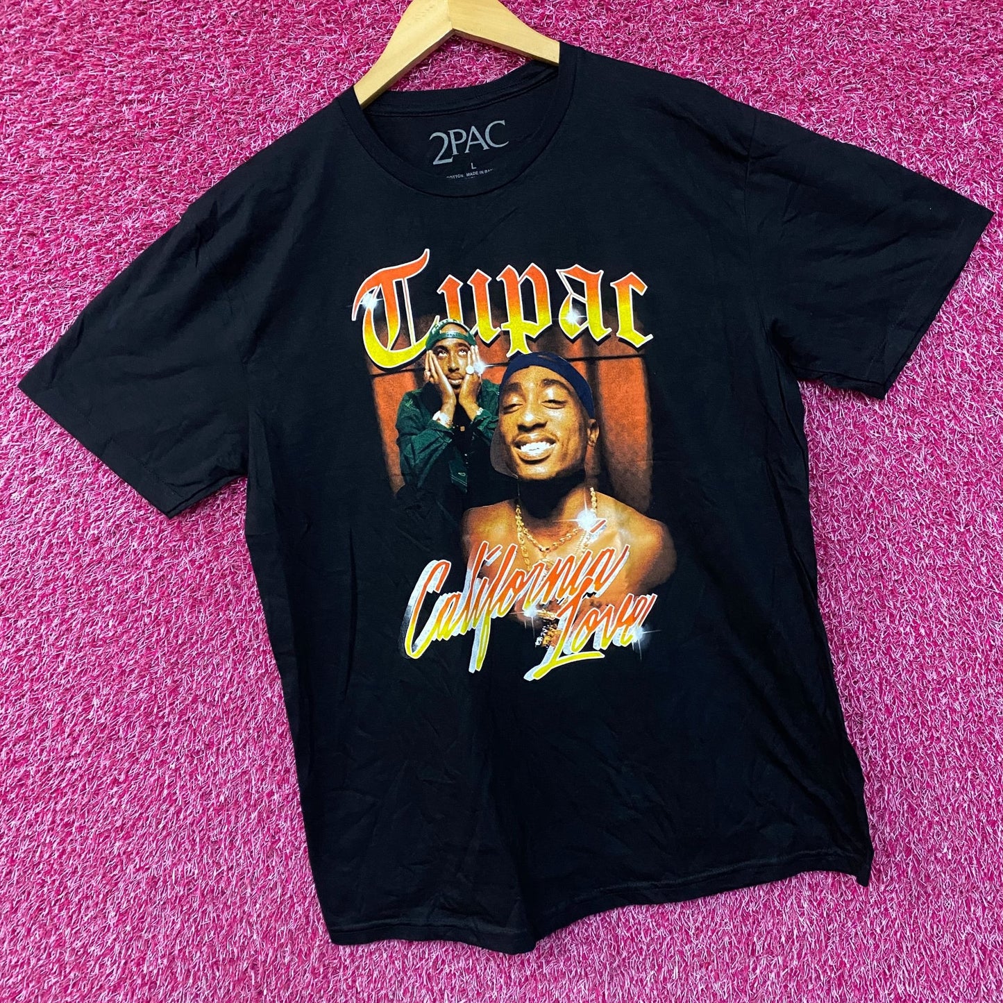 Tupac California Love Graphic Design T-shirt Large