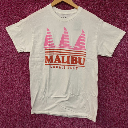 Junk Food Clothing Malibu "Locals Only" Graphic T-Shirt Small