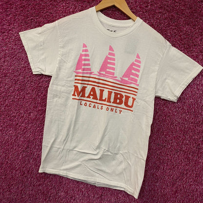 Junk Food Clothing Malibu "Locals Only" Graphic T-Shirt Small