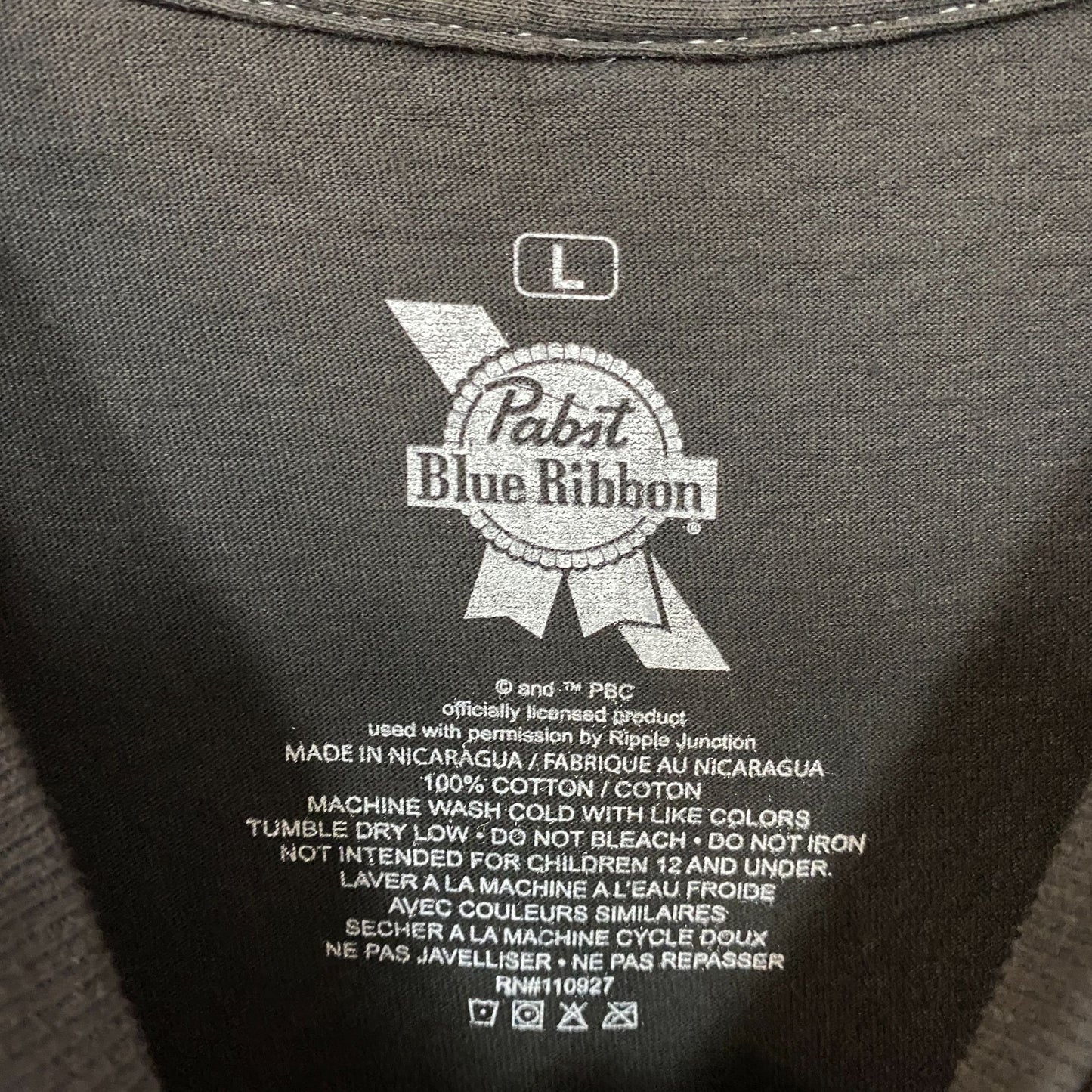Pabst Blue Ribbon Racing Since 1844 T-Shirt Large