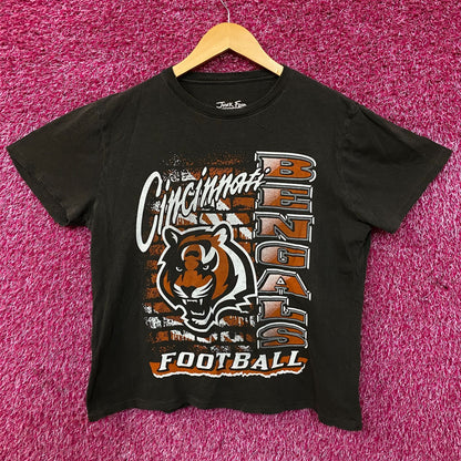 Junk Food Clothing Women's NFL Cincinnati Bengals Brick Retro Tee Medium