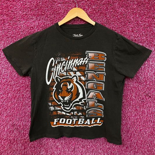 Junk Food Clothing Women's NFL Cincinnati Bengals Brick Retro Tee Medium
