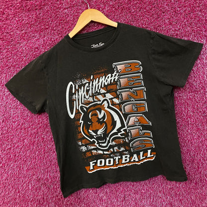 Junk Food Clothing Women's NFL Cincinnati Bengals Brick Retro Tee Medium