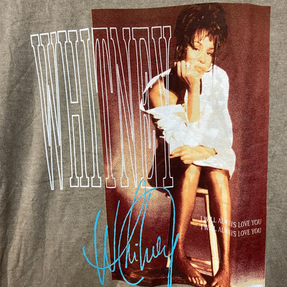 Whitney Houston I Will Always Love You Washed Graphic T-Shirt Medium