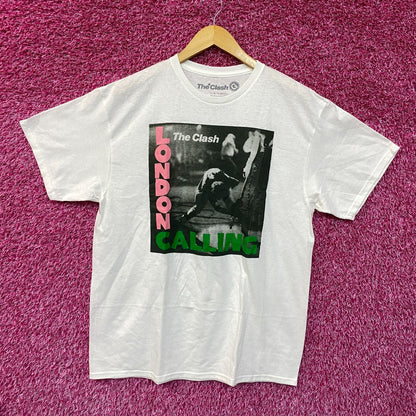The Clash London Calling Album Cover Post Punk Band Tee large