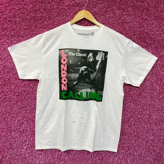 The Clash London Calling Album Cover Post Punk Band Tee large