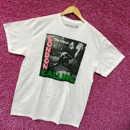 The Clash London Calling Album Cover Post Punk Band Tee large