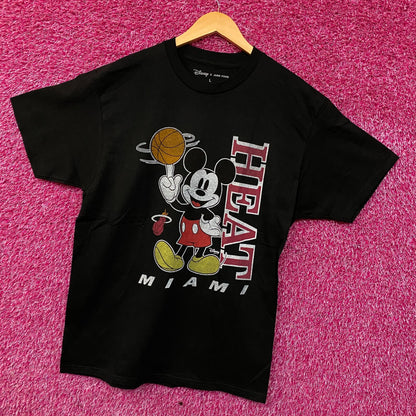 Disney x Junk Food Miami Heat Vintage Mickey Baller T-Shirt Large