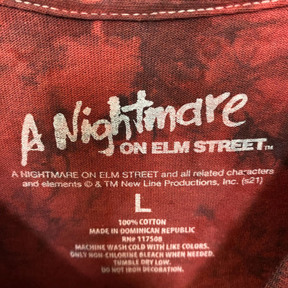 Freddy Krueger A Nightmare On Elm Street Tie Dye T-Shirt Large