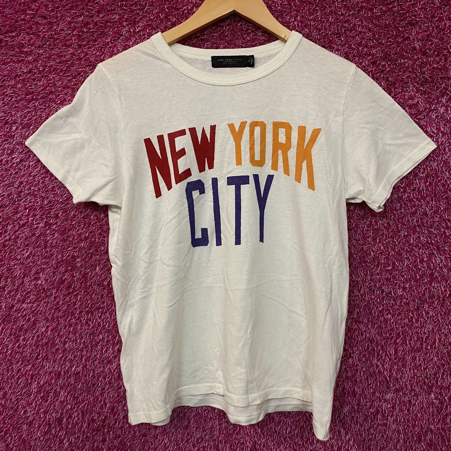 Junk Food Clothing Women's New York Original Tee XL