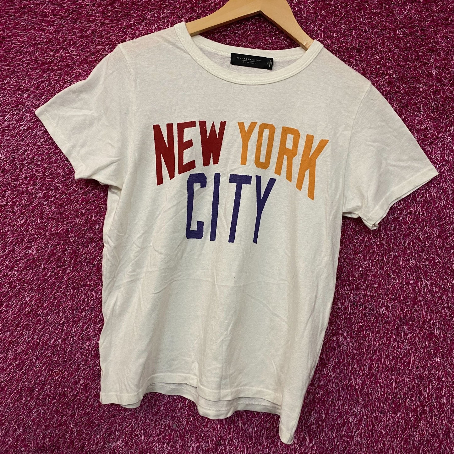 Junk Food Clothing Women's New York Original Tee XL
