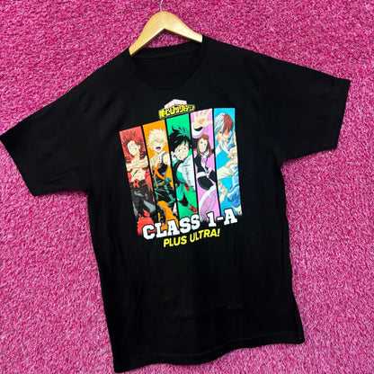 My Hero Academia Class 1a Plus Ultra Anime Tshirt size XL
